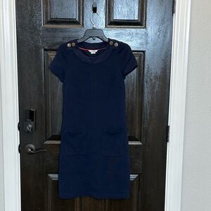 Boden Navy Blue Shift Dress 4R